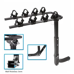 Hot Sale 4-Bike Capacity Hitch Mounted Bicycle Carrier for Cars Trucks SUVs Minivans With 1.5