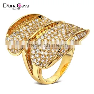 Limited Style Big Luxury Setting Cubic Zirconia Women Engagement Party Deluxe Ring thumbnail-2