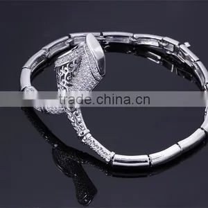 Newest Design Ladies Cubic Zirconia Pendant Classic Banquet Dressed Jewelry Set thumbnail-4