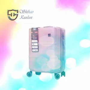 Portable Lightweight Capacity 100% New PP Suitcase Metal Luggage Travel Suitcase PC Boarding Luggage thumbnail-4