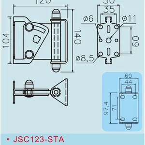 JSC123-STA Speaker & Accessories Wall Mounting Bracket thumbnail-2
