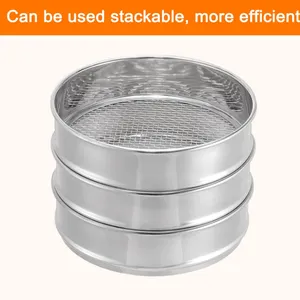 Lab Sieves 304 Stainless Steel Test Sieves 300 Mesh 0.05mm, 100 Mesh 0.154mm, 10 Mesh 2mm Aperture Lab Standard Test Sieve Factory Direct thumbnail-4