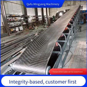 Conveyor Belts for Loading and Unloading Cement and Sand at Construction Sites, Skirted Belt Conveying Equipment, Conveyor for Loading Wheat and Grain thumbnail-3