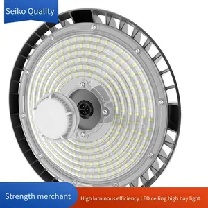 Microwave Induction Led Industrial and Mining Lamp, Ufo Flying Saucer Lamp, Ceiling Lamp for Stadiums, High Luminous Efficacy, Energy-saving and Power-saving Lighting for Workshops and Rooms thumbnail-3
