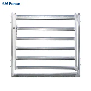 Livestock Farm Fence Panel Coated Steel Horse Sheep Cattle Stockyard Corral Panel With Yard Gate for Horse Pastures thumbnail-1
