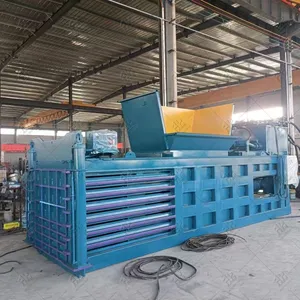 Textile Scrap Press Baling Hydraulic Cardboard Baler Machine Waste Paper Automatic Horizontal Balers thumbnail-5