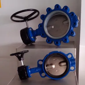 DN50-DN600 10K 5K PN16 150LB Cast Iron GG25 GGG50 Ductile Iron Wafer Type Butterfly Valve Handle Wafer Butterfly Valve thumbnail-5