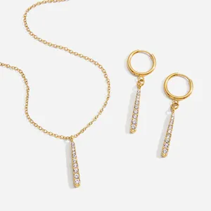 304 Stainless Steel Necklace With 18K Gold PVD Coating - 2-Year Color Retention Guarantee thumbnail-1