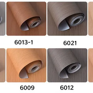 High-quality Wood Textured PVC Furniture Films Self-Adhesive Interior Modern Design Decorative Film thumbnail-1