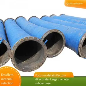 Gas Drainage Rubber Hose, Large-diameter Rubber Hose Specially for Ships, Mud Water Delivery Pipe, Steel Wire Skeleton Mine Hydraulic Pipe thumbnail-5