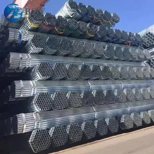 ASTM A53 Hot Dipped Galvanized Carbon ERW Welded Steel Pipe Custom Length Factory Building Material thumbnail-5