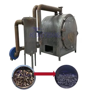 Biochar Wood Jute Sticks Charcoal Making Machine Carbonization Furnace EPC thumbnail-1
