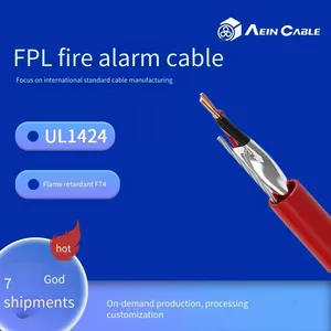 Ul1424 Fpl 105℃ 300v Pvc Fire Alarm Cable (aluminum Foil, Drain Wire) thumbnail-1