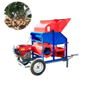 MO-Qdmdch Agricultural Peanut Picker Machine GW036 Diesel Powered Portable Thresher Dry Wet Vine Separator for Small Farm thumbnail-1