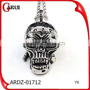 Custom Jewelry Necklace Jewelry Silver Men Skull Pendant Necklace Jewellery Supplier's Choice thumbnail-1