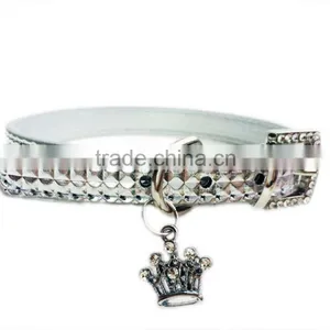 Wholesale Pet Supplies High Gloss Surface Crown Pendant Dog Collars thumbnail-4