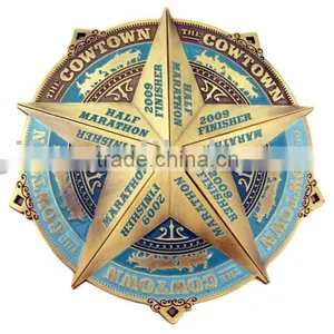 Imitation Antique Design Metal Medals With Soft Enamel Finished thumbnail-1