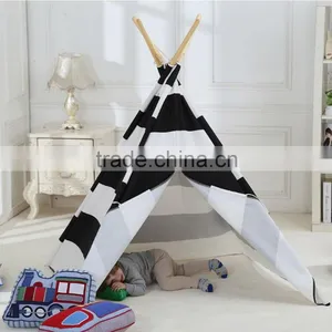 Kids Play Tent House Teepee Indian Indoor Outdoor Teepee Kids Custom Camping Frame Tent thumbnail-5