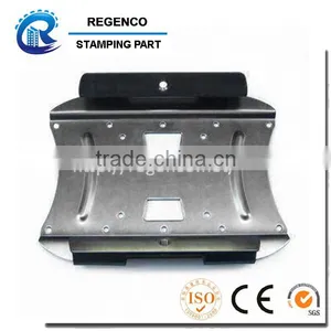 Metal Stamping of LCD TV Bracket, Made of Steel and Nickel Plating Finish thumbnail-1