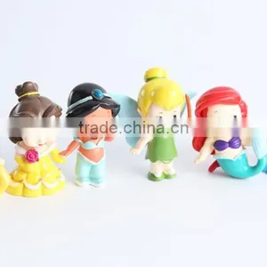 5cm Disney Princess Doll 3D Cartoon Model Figure Toy thumbnail-1