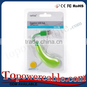 New Eggplant Mini High Speed Power Supply Multi Port Usb Extender 4 Port Desk Hub thumbnail-6
