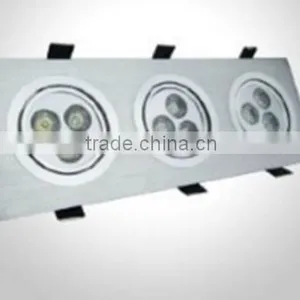 High Bright Factry Price Office 3x3W Led Grille Down Light Ceiling Light Customized Top Quality Recessed Led Grille Light thumbnail-1