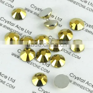 Wholesale Crystal Rhinestone Lead Free Aurum Colour Bulk Non Hot Fix Rhinestones for for Nail Art or Face thumbnail-1