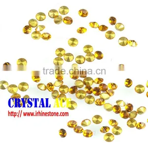 Manufacturer of Glass Chaton Machine Cut Pointed Back Rhinestones, Foiling Back Quality Crystal Stones thumbnail-1
