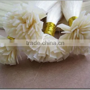 Wholesale 100% Human Keratin Hair Silky Straight Flat Tip Hair Extension thumbnail-4
