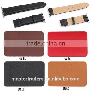 Cheap First Cow Genuine Leather Watch Band Wrist Strap For 42MM Apple Watch MT-3567 thumbnail-2