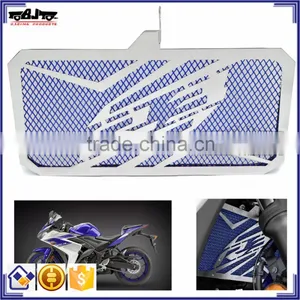 BJ-RG-YA004 Customized Oil Cooler Radiator Guards Cover Grille Motorcycle Stainless Steel Blue Radiator For Yamaha Yzf R3 2015 2 thumbnail-1