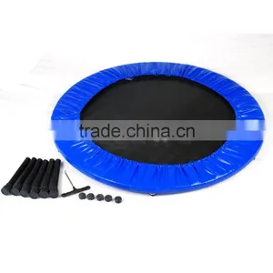 38" Folding Mini Rebounder Trampoline With Padding Band Fitness Jump Pure Fun thumbnail-2
