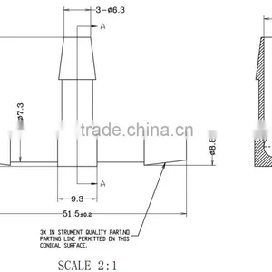 1/4" Tee Joints Plastic Joint Tube Joint Tube Connector PVDF Body thumbnail-2