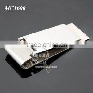 Rectangle Zinc Alloy Cash Clip Slim Pocket Purse Cash Holder Organizer Promotional Blank Stainless Steel Metal Craft Money Clip thumbnail-5