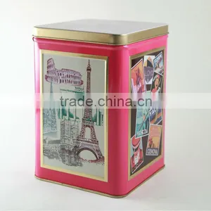 Square Tea Tin/black Tea Tins/bulk Tea Tins Quality Choice thumbnail-1