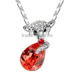 Jewelry Crystal Animal Necklace thumbnail-1
