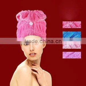 [LJ Towel] Fast Dryer Magic Turban Hair Drying Towel Cap Hat Microfibre For Bath Hair Dryer thumbnail-4