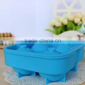 4 Grid Ice Cream Cube Trays / Silicone / Colorful / Kitchen thumbnail-1