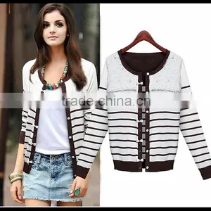 China Fashion Top Quality European Trade Lace Knitted Sweaters Made in China thumbnail-1