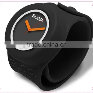 Multi Colors Gents Silicone Slap Watch for Men Water Resistant With Slap Straps thumbnail-5