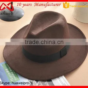 100% Australian Wool Felt Floppy Fedora Hats, Wide Brim Fedora Hats Winter Cowboy Style Hat thumbnail-3
