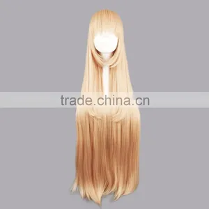 Wholesale Hot Anime Himouto! Umaru-chan Himoto! Wig Light Orange Long Straight Wigs Umaru Doma Cosplay Wig Party Costume Hair thumbnail-2