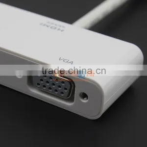 High Quality Mini DisplayPort DP to HDMI VGA Adapter Cable 1080P 4Kx2K For Macbook Mac Air Pro IMac Hotest thumbnail-5