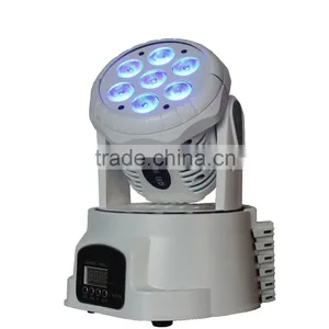 7*8w RGBW 4in1 LED Wash Light Mini Moving Head Light DMX512 Stage Light thumbnail-5