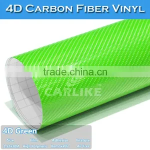 CARLIKE Multicolor 4D Glossy Carbon Fiber Wrap Vinyl Film For Car thumbnail-1