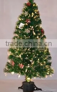 Artificial Fiber Optic Christmas Trees With Ornaments thumbnail-1