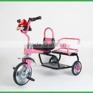 Tricycle With Iron Frame Baby ,two Seats ,it is Made of Iron Frame Kids Tricycle From Specialty Manufacturer of China thumbnail-1