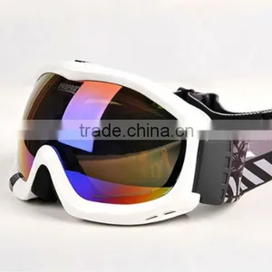 Winter Sports Fashional White Frame Snow Goggles For Adults thumbnail-2