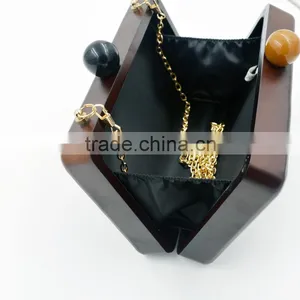 Wholesale in China Wooden Clutch Bag for Women thumbnail-2