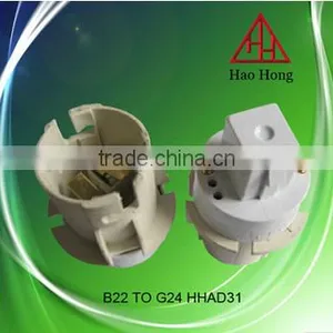 HAOHONG Two Pins B22 to G24 Lamp Converter thumbnail-1